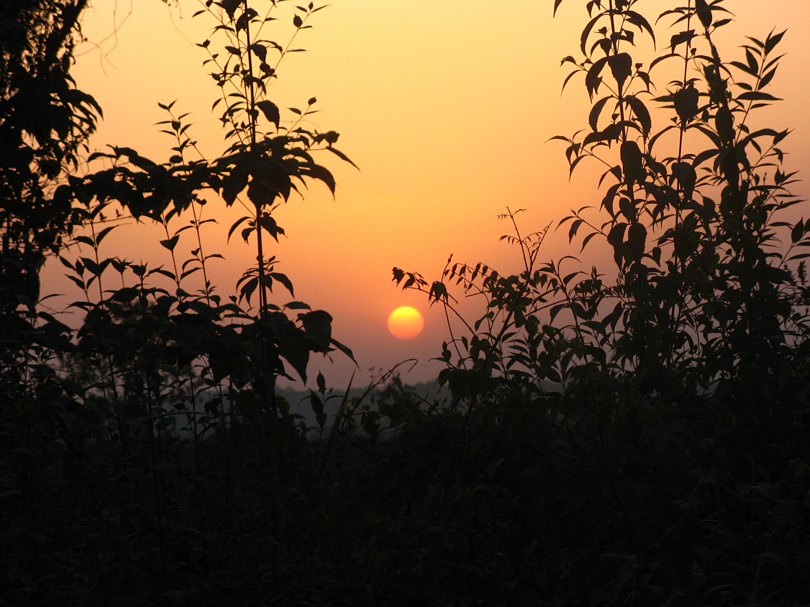 закат солнца в Непале фотографии